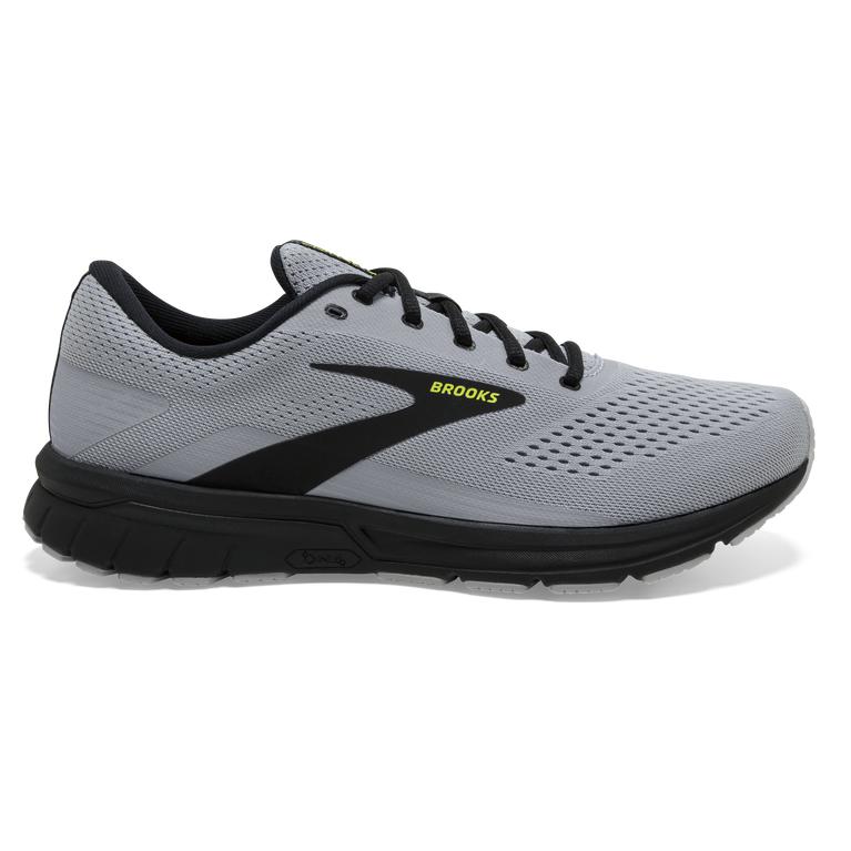 Brooks Signal 3 Men's Road Running Shoes - Grey/Black/Evening Primrose (24603-UXNZ)